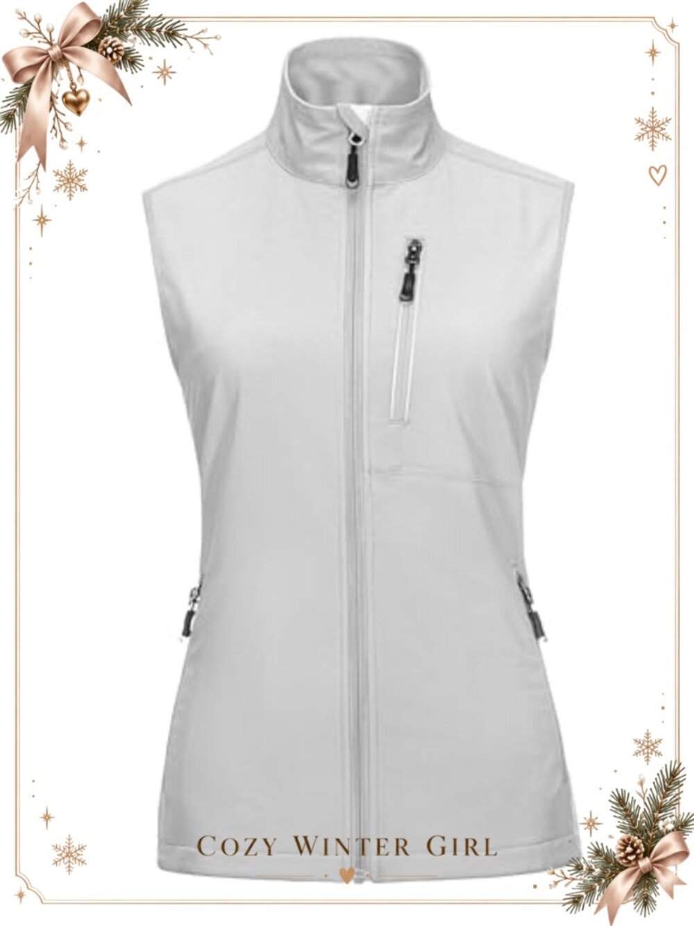 Women's Windproof Lightweight Running Vest Sleeveless Pockets
